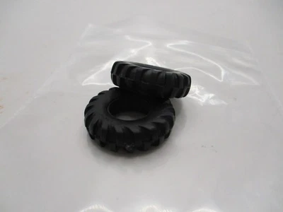 KING SIZE MATCHBOX 25MM O/D BLK PLASTIC TIRES! FITS K3, K6,K9 AND K10.  1 PAIR - Image 1 of 4