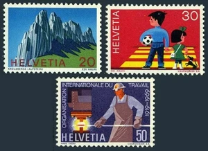 (1125) Switzerland Scott 507-509, Traffic and Health, 2 sets of 3 and 4 - Picture 1 of 2