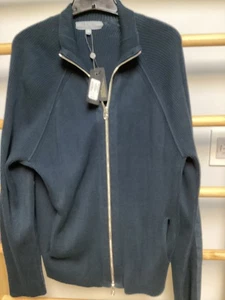 Men's Rag & Bone zip cotton sweater size XL - Picture 1 of 5