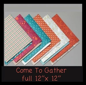Stampin Up! COME TO GATHER 12" x 12" DSP 12 Sheets ***NEW*** #424 - Picture 1 of 8