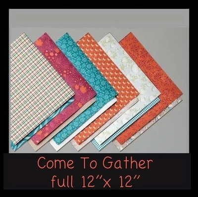 Stampin Up!  COME TO GATHER  12" x 12"  DSP  12 Sheets ***NEW*** #424 - Image 1 of 4