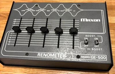 MAXON GE-500 Renómetro Ecualizador Gráfico Guitarra Efectos Caja Foto 1 de 3