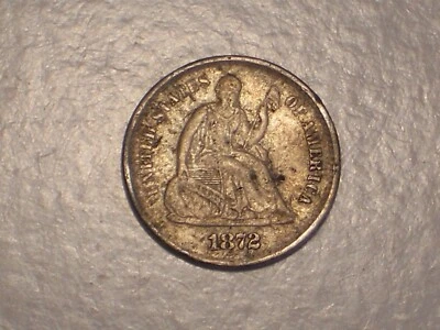 1872 S Seated Liberty Half Dime (VF & Attractive) - Image 1 of 4