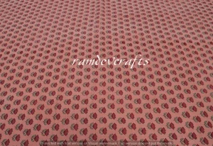 Indische reine Baumwolle 5 Yard Ethno Laufen Locker Schneiderei Blumendruck Stoff - Bild 1 von 6