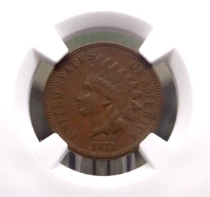 1873 Indian Head Cent Penny *OPEN 3* 1c NGC XF Details #030 Extra Fine ECC&C Inc - Picture 1 of 5