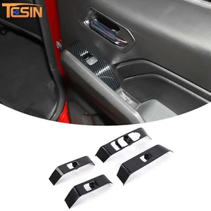 Cubierta de panel de interruptor de elevación de ventana de fibra de carbono para Chevy Colorado Canyon 23+ - Imagen 1 de 8