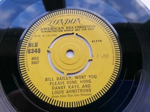 DANNY KAYE & LOUIS ARMSTRONG LONDON DEMO BILL BAILEY - Picture 1 of 4