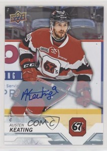 2018-19 Upper Deck CHL Auto Austen Keating #55 Auto