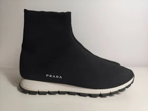 PRADA Men High Top Sock Sneakers 4t 3365 Size US 7 EU 41 - Picture 1 of 9