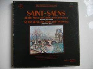 VOX 3-LPs QSVBX-5134: SAINT-SAENS - Violin & Cello Music, RICCI - 1975 QUAD USA - Picture 1 of 5