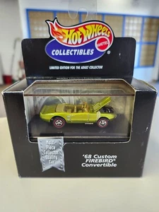 1999 Hot Wheels Collectibles 1968 Custom Firebird Convertible w/lifted hood w/RR - Picture 1 of 3