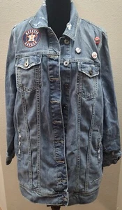 Houston Astros Custom Torrid Plus Size 1 Denim Jacket Baseball Jean Jacket MLB  - Picture 1 of 10