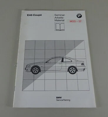 Schulungsunterlage Seminario BMW E46 3er 318i 320i 323i 328i Coupé Pie 08/1998 - Imagen 1 de 4