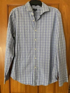 J. Crew Men’s Large Slim Collared Button Down Long Sleeve Plaid Career Business - Picture 1 of 8