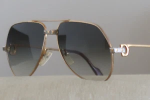 CARTIER VENDOME SONNENBRILLE POLIERT GOLD & SILBER SANTOS SCHRAUBEN EINE MODISCHE SCHÖNHEIT - Bild 1 von 13
