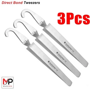 3pz Staffa di Incollaggio Diretto Dentale Supporto Strumenti Ortodontici Pinza Pinzette - Foto 1 di 1
