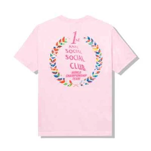New Anti social social club suzuka Tee sz XL Pink ASSC logo SS22 CPFM TS - Picture 1 of 7