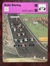 1977-79 Sportscaster Set EMERSON FITTIPALDI 1972 WCH #19-10 AUTO RACING NM/MINT