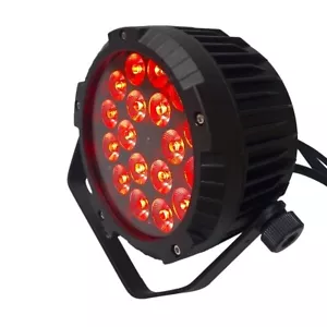 dmx512 waterproof IP65 18x18w rgbwa uv led flat par light for outdoor events - Picture 1 of 8