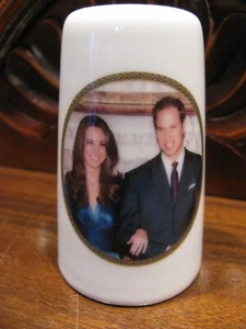 Boda Real Príncipe William Catherine Middleton Sal Pimienta Coctelera Cerámica - Imagen 1 de 4