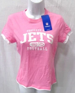 Nueva camisa de fútbol americano para damas de los New York Jets rosa - Imagen 1 de 1
