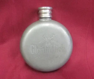 ANTIQUE GLENFIDDICH SINGLE MALT SCOTCH WHISKEY ROUND HIP FLASK - Picture 1 of 9