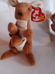 Ty Beanie Baby "Pouch Kangaroo" 1996 w/tag #4161 - Picture 1 of 5