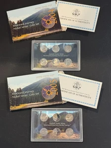 2004 & 2005 US Mint Westward Journey Nickel Series Coin Set - mit Box & COA - Bild 1 von 6