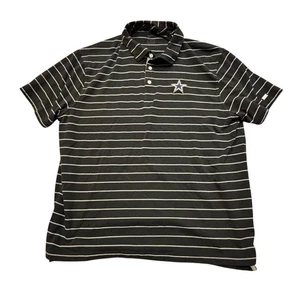 Nike Dallas Cowboys Men's XL Black Striped Polo Shirt Short Sleeve Football - Picture 1 of 5