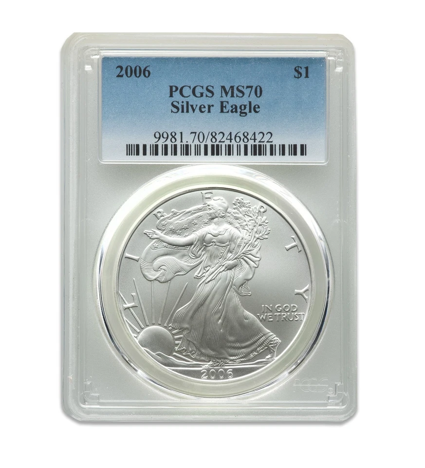 American Silver Eagle MS70 2006 $1 PCGS Foto 1 de 1