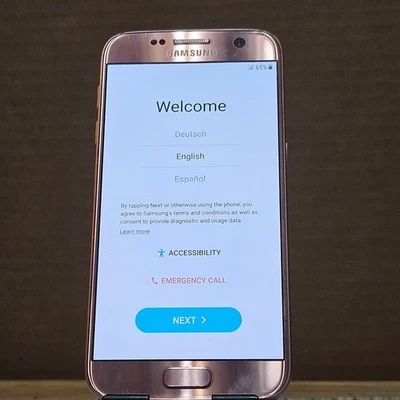 Samsung SM-G930V Galaxy S7 Network locked/Verizon Smartphone 32gb gold Pink - Image 1 of 4