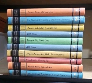 Set 10 BEGINNER'S BOOKSHELF Home School  books Educational Bible Poem vintage - Picture 1 of 1