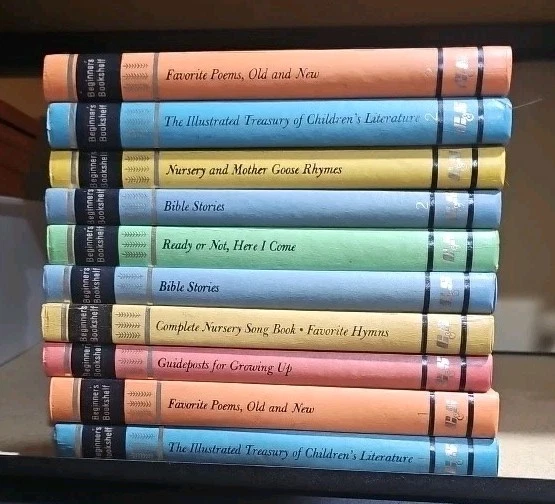 Set 10 BEGINNER'S BOOKSHELF Home School  books Educational Bible Poem vintage - Image 1 of 1