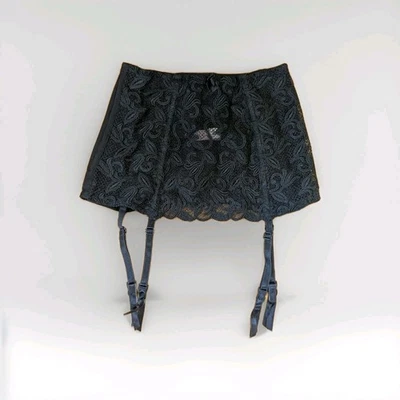 Vintage Victoria's Secret Embroiderd Skirted Garter Belt Size Small  - Image 1 of 4