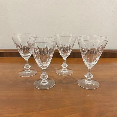 Juego de 4 sauces Duncan & Miller vintage 6 oz. Copas de agua o copas de vino Foto 1 de 4