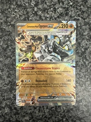 Cornerstone Mask Ogerpon ex 058/131 Prismatic Evolutions Holo - Image 1 of 4