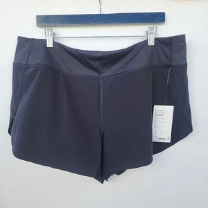 Athleta Run With It 3.5" Short Womens XLarge Black NEW - Picture 1 of 6