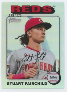 2024 Topps Heritage Chrome Silver Refractor Stuart Fairchild /225 #30 C14 - Picture 1 of 2