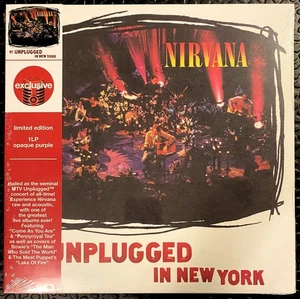 Nirvana - MTV Unplugged In New York LP Opaque Purple Exclusive Vinyl OBI strip - Picture 1 of 2