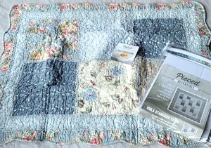 Neu! Viola Standard Bett Kissenbezug/Cracker Barrel/gesteppt-Cottage Core Rose-Neu mit Etikett - Bild 1 von 13