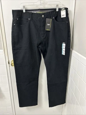Calça Lee Masculina Tamanho 38x29 Preta Movimento Extremo Ajuste Atlético Bolsos YKK - Imagem 1 de 4
