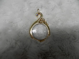 COLGANTE LUPA VINTAGE TEMA CISNE 2 3/4" LARGO DAÑADO/DECORATIVO  - Imagen 1 de 5