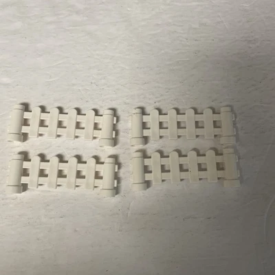 Lego Duplo Blanco Piquete Valla Piezas Lote De 4 Foto 1 de 3