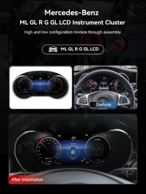 Cuadro digital LCD tablero de instrumentos de coche para Mercedes Benz GLS 2016-2019 Foto 1 de 4