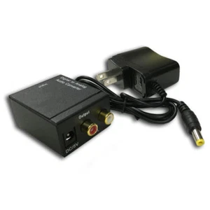 Digital Coaxial Toslink to Analog L/R PCA Audio Converter Box for TV/Speaker US - Picture 1 of 7