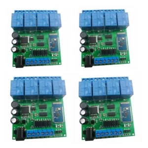 Interruptor de placa de relé para teléfono inteligente DC 5-24V 4 CANALES Bluetooth Android control remoto - Imagen 1 de 15