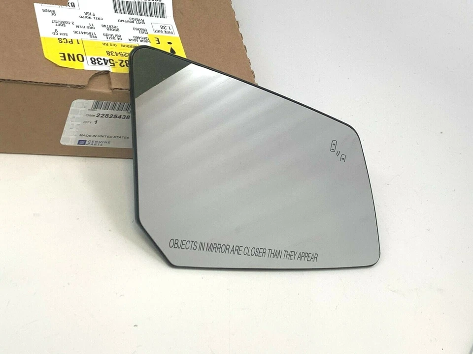 Vidro espelhado 13-17 GMC Acadia Chevrolet Traverse passageiro visão lateral fabricante de equipamento original - Imagem 1 de 3