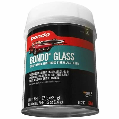 UNKNOWN Bondo 00277 Glass Reinforced Filler, For Cars & Boats, 1.37 lb.