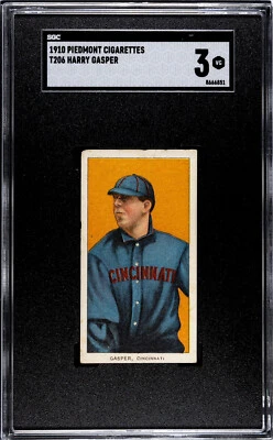 1909-11 T206 Harry Gaspar Piedmont 350/25 SGC 3 Foto 1 de 2