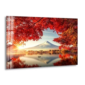 Arte de pared de vidrio Fuji Mountain Japón - Imagen 1 de 8